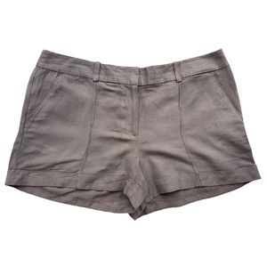 LOFT Cocoa Brown Linen Shorts Size 12